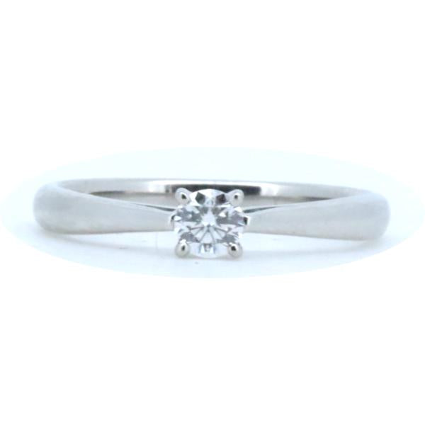 [LuxUness]  Lazare Diamond Ring 0.15ct in Platinum PT900, Size 9 (Pre-owned, Silver, Ladies) in Excellent condition