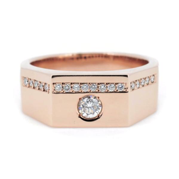 ESTELLE Diamond Ring, Size 15.5, K18PG Pink Gold [Pre-owned]