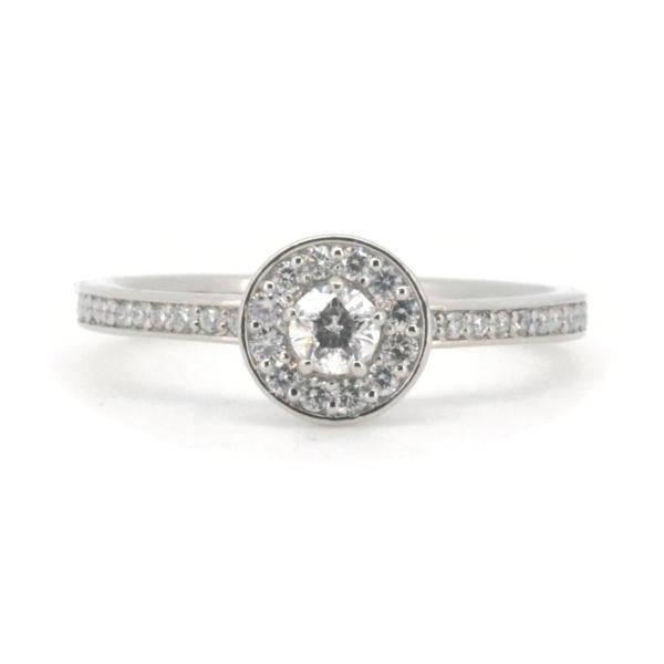 [LuxUness]  Festaria "Wish Upon a Star" Diamond Ring in Platinum PT900, Size 12.5, 0.159ct & 0.23ct Diamonds - Pre-Owned Ladies Silver Ring in Excellent condition