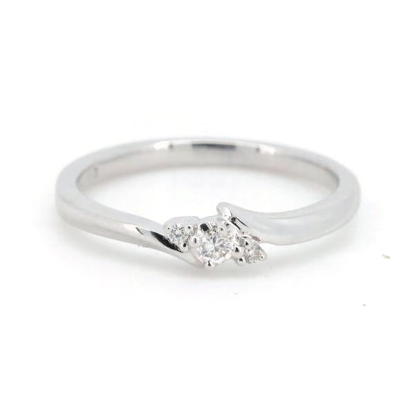 [LuxUness]  4°C Women's Diamond Ring Size 6 in K18 White Gold in Excellent condition