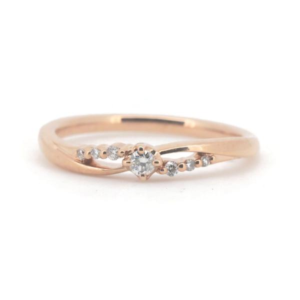 4℃ Diamond Ring, Size 12, Made with K10 Pink Gold, Women's Fashion by Yon-Doshi