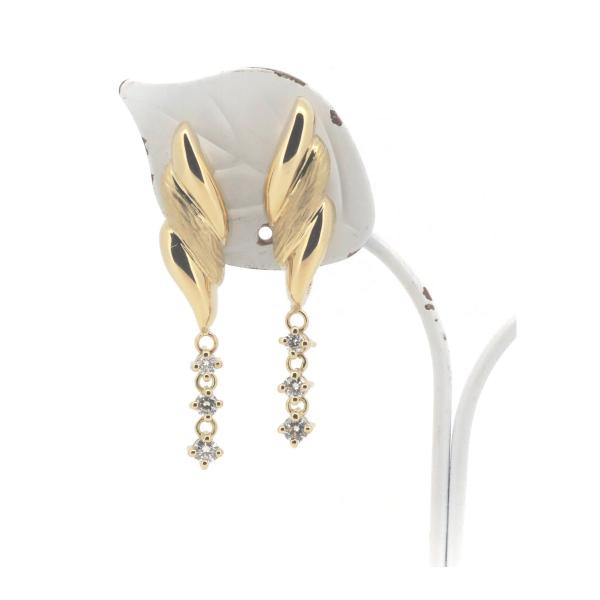 "June K18 Yellow Gold 0.30ct Total Diamond Earrings, Women's Gold Diamond Earrings"