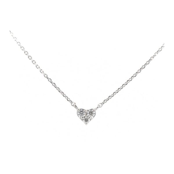 [LuxUness]  Vandome Aoyama Diamond 0.10ct Necklace in K18 White Gold for Women  in Excellent condition