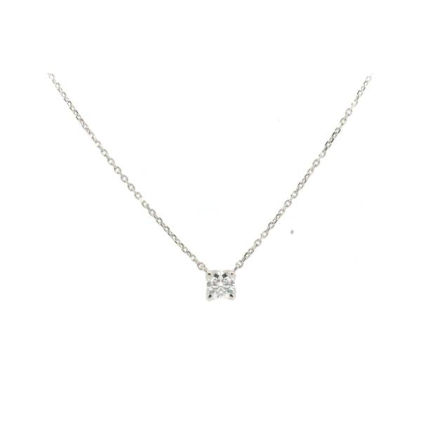 Canal 4°C Women's Platinum PT850 Necklace with 0.188ct Diamond - Preowned