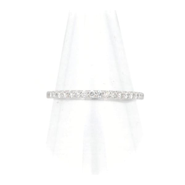 [LuxUness]  Ponte Vecchio Half Eternity Diamond Ring, Size 9, 0.13ct, K18 White Gold, Diamond 0.13ct, Silver, Women's - Used in Excellent condition