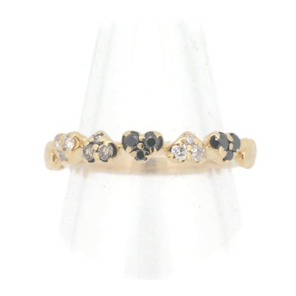 "Sirena Azzurro Heart Design Diamond D0.21ct Ring in K18 Yellow Gold Size 9 for Women - Preowned"