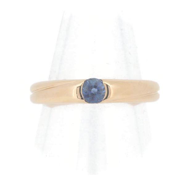 4°C Sapphire Ring, Size 12, K18YG (18K Yellow Gold), Women's, Pre-owned