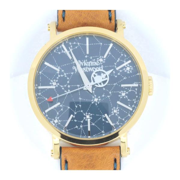 Vivienne Westwood Navy Orb Hand Lady's Watch, Stainless Steel/Leather  VW28D9-64