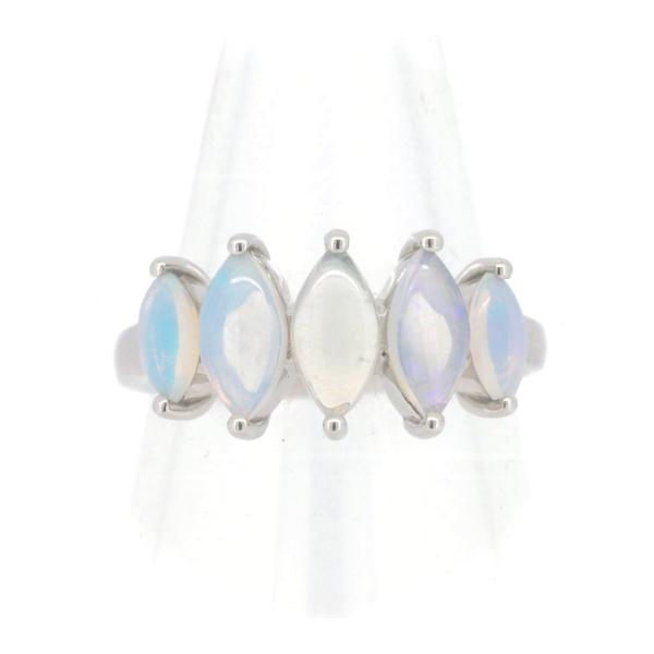 Gem TV Opal Ring 1.00ct in Platinum PT950, Size 11 (Pre-owned, Silver, Ladies)