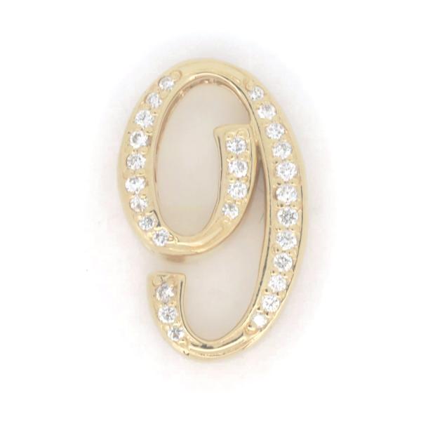 Yukizaki Noble Diamond Pendant, Number 9, 0.18ct in K18 Yellow Gold, Ladies by Yukizaki [Pre-Owned]