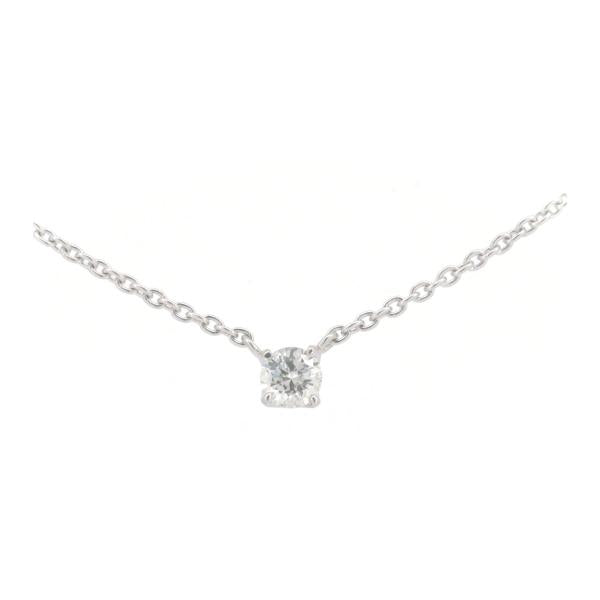 "Vandome Aoyama Diamond Necklace, Platinum PT950 & PT850, Silver for Women [Preowned]"