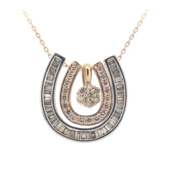 GSTV Triple Diamond Necklace 0.06ct, 0.12ct, 0.30ct in 18k Yellow/Pink/White Gold from Gem TV (Pre-owned, Ladies)