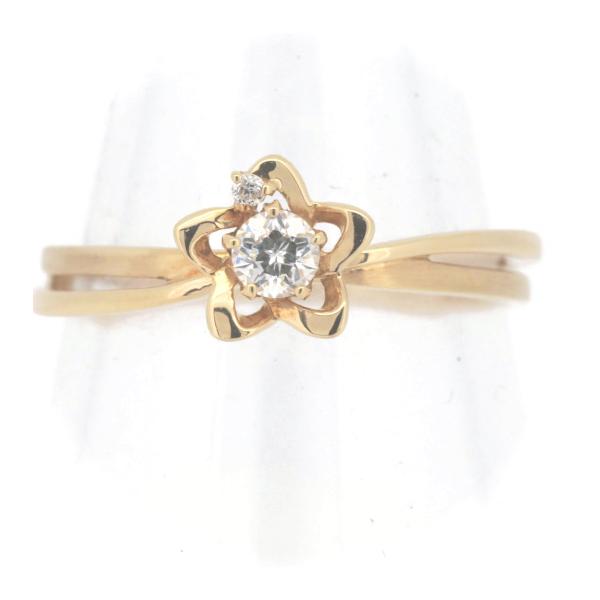 Festaria Bijou Sophia Wish Upon A Star Diamond Ring, 0.133ct & 0.007ct Diamonds, Size 11, K18 Yellow Gold, Gold for Women