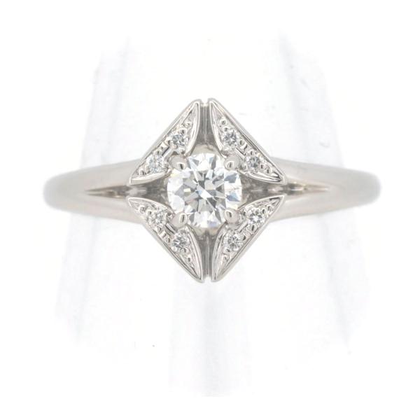 Forevermark Diamond Ring, 0.30ct & 0.03ct Diamonds, Size 12, Platinum PT900, Silver for Women