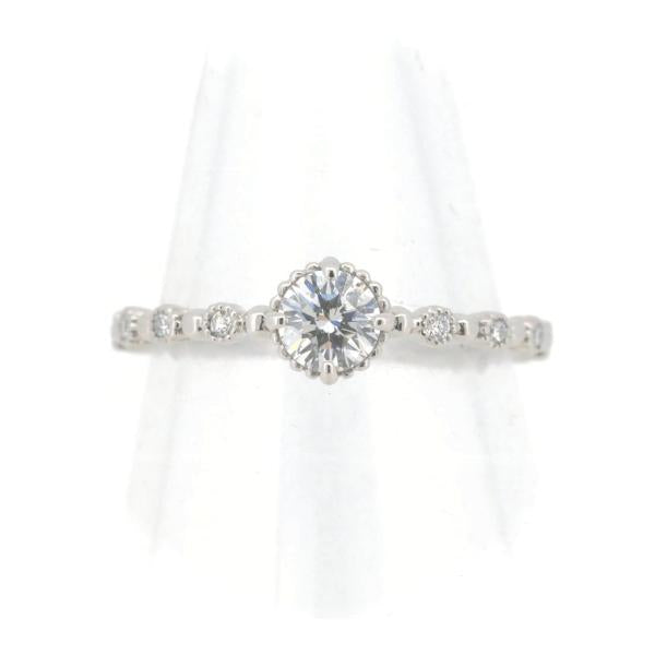 PT900 Diamond Ring 0.339ct (F/SI2/VG), Size 11 in Platinum for Women