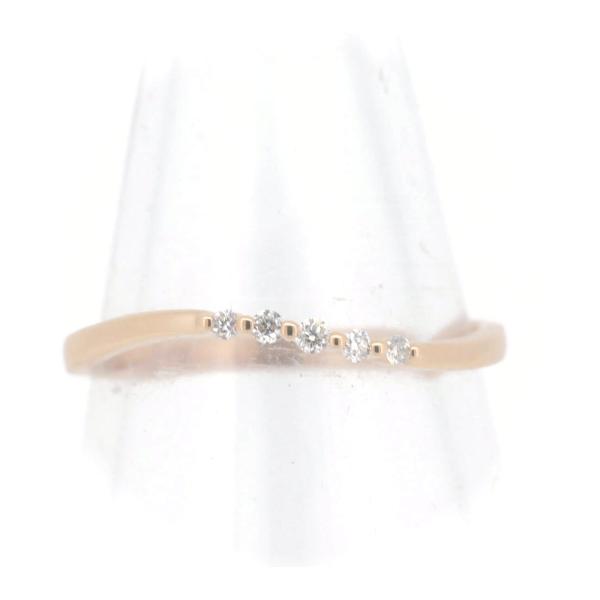 [LuxUness]  VANDOME AOYAMA 18K Pink Gold Diamond Ring Size 9, for Women (Pre-Owned) in Excellent condition