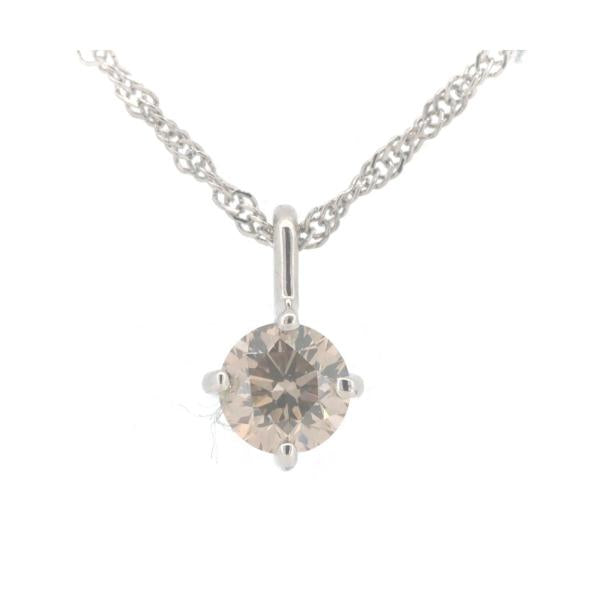 [LuxUness]  GSTV Brown Diamond Pendant Necklace with 0.40ct, Made in Platinum PT999 for Women- Pre-owned in Excellent condition