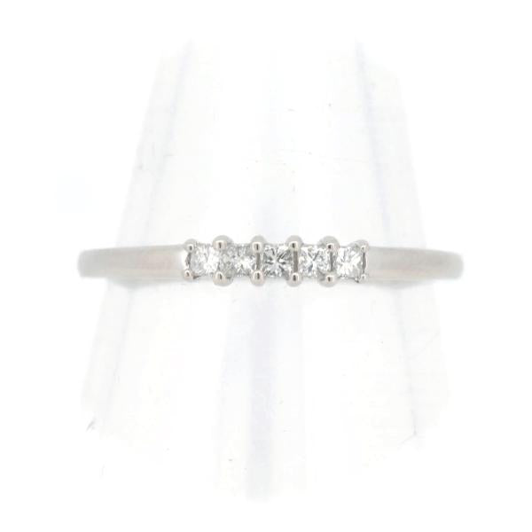 [LuxUness]  GSTV Diamond 0.15ct Size 16.5 PT950 Platinum Men's Ring - Used in Excellent condition