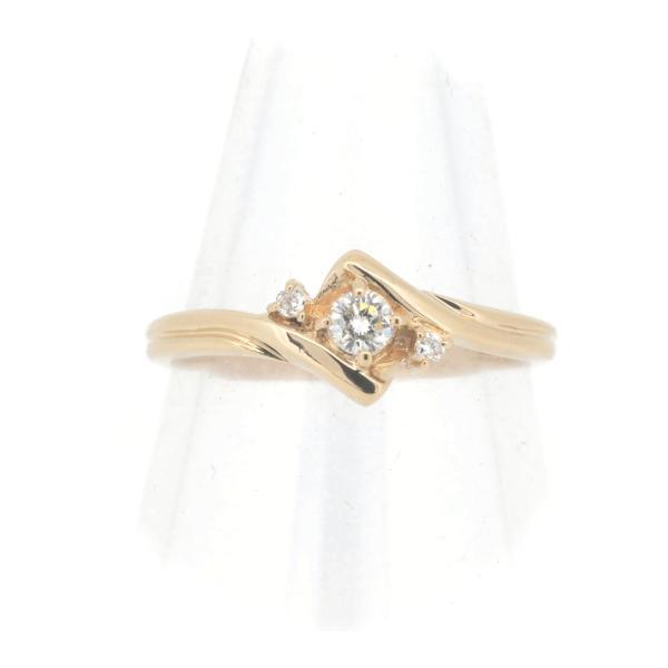 Vandome Aoyama 0.12ct Diamond Ring, Size 11, K18 Pink Gold for Women, Preloved