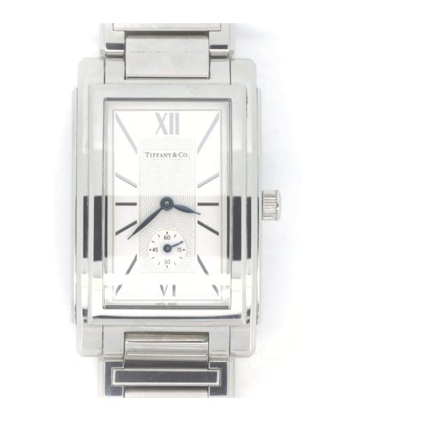 Tiffany & Co. Grand Watch Z0030.13 Men's Quartz Stainless Steel Wristwatch, Silver, [Used] Z0030.13