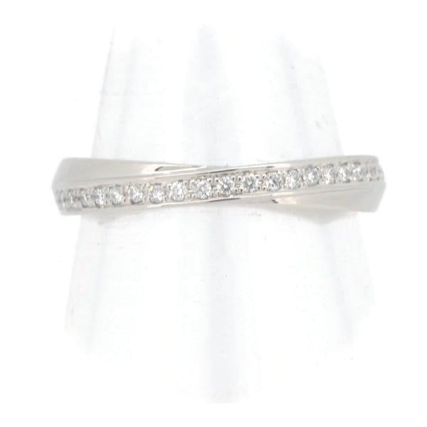 [LuxUness]  4℃ Diamond Ring Size 8.5, Crafted from PT995 Platinum - Silver Edition for Women in Excellent condition