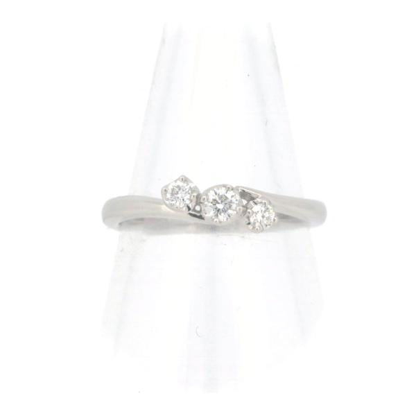Vandome Aoyama Diamond Ring Size 7, 0.13ct, in Platinum PT950, Ladies' Silver Jewelry, Pre-Owned