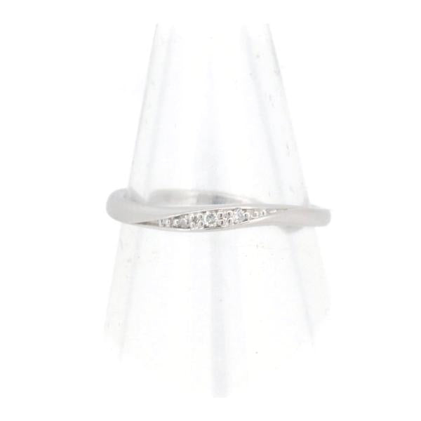 Canal 4℃ Women's Diamond Ring in Size 6, Made with K10 White Gold