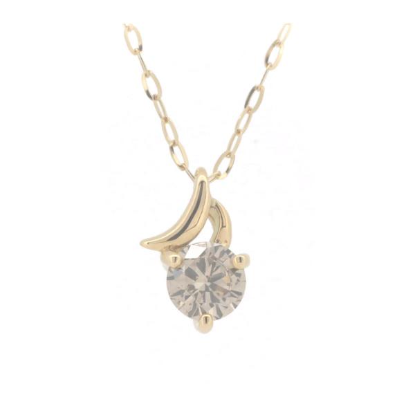 GSTV Diamond Necklace in K18 Yellow Gold - Diamond 0.35ct for Women