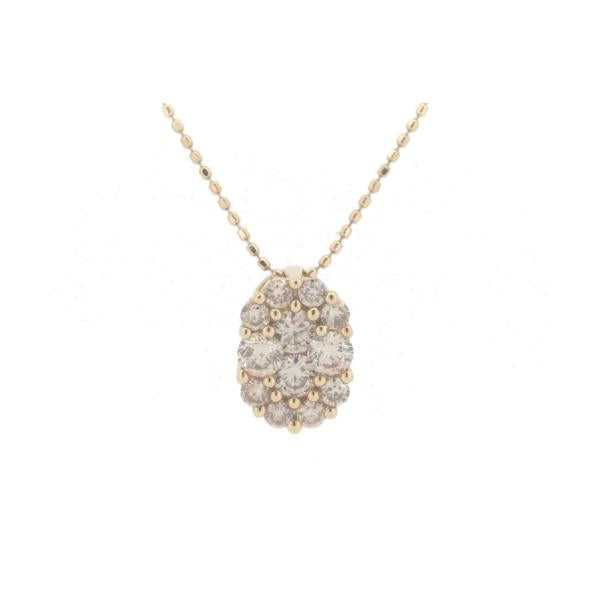 GSTV Diamond Necklace in K18 Yellow Gold - Diamond 0.40ct for Women