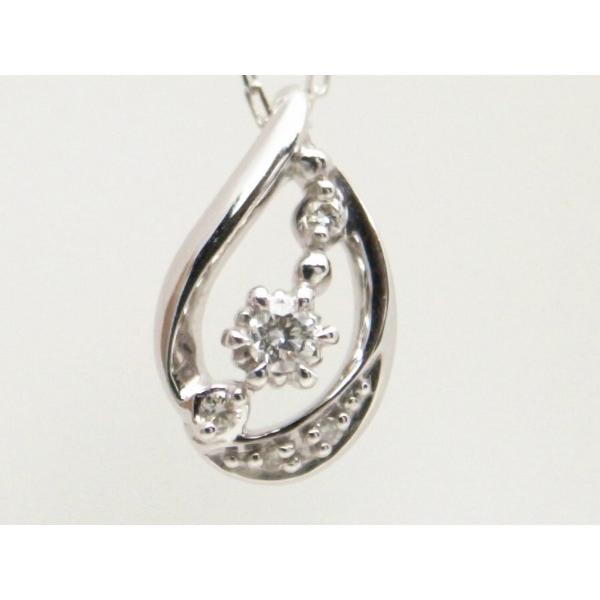 4℃ Limited Edition 2014 Diamond Necklace Pendant of K18 White Gold for Women