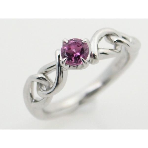 [LuxUness]  4℃ Women's Ring with Pink Stone, Size 10, in Pt950 Platinum - Unique and Stylish in Excellent condition