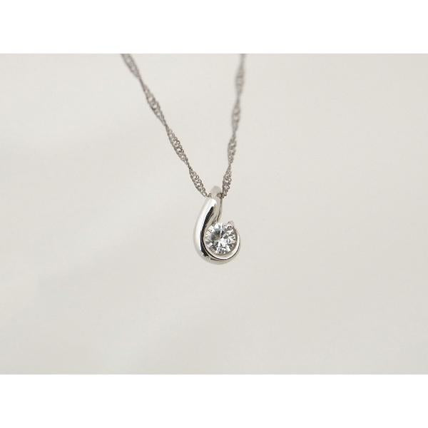 Courreges Diamond Necklace Pendant, Ladies, Platinum PT850/ PT900, Courreges Pre-owned