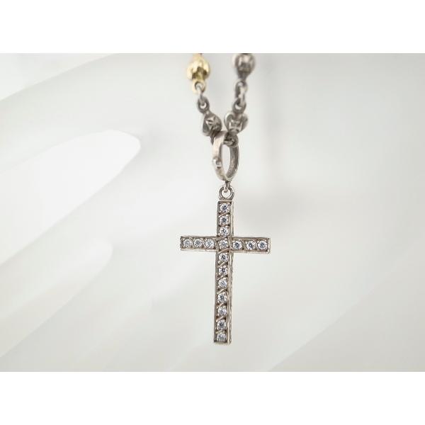 Loree Rodkin Heart-Shaped Cross Pendant Necklace in Silver/Gold Mix - Sparkling Men's Accessory