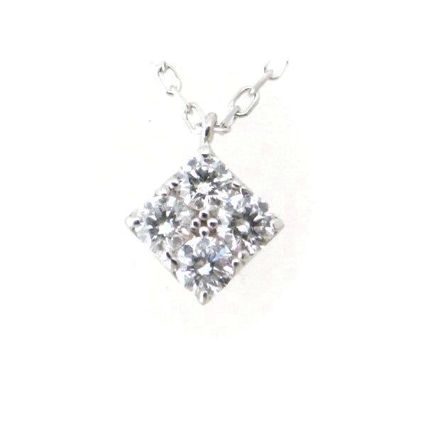 K18WG Diamond Necklace 0.20ct in 18k White Gold for Women