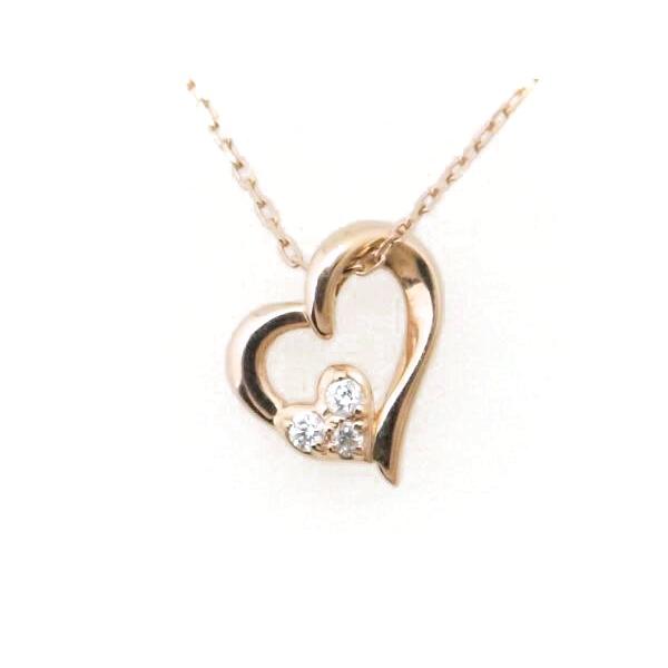 Previously Loved Canal 4°C Diamond Necklace in K10 Pink Gold for Women