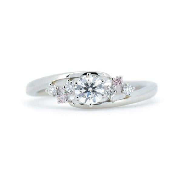 Platinum PT950 Diamond Ring, 0.276ct Main Diamond with 0.04ct and 0.06ct Accents, Size 10.5, Women’s, Silver, Pre-owned