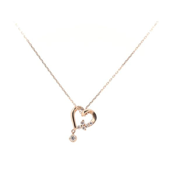 Canal 4℃ Women's Diamond Necklace in K10 Pink Gold