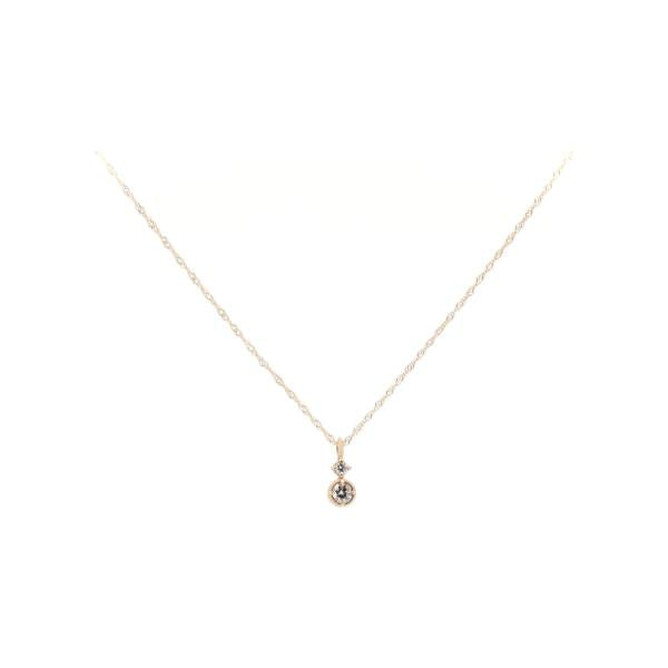 Canal 4℃ Diamond Necklace for Women, Made with K10 Yellow Gold