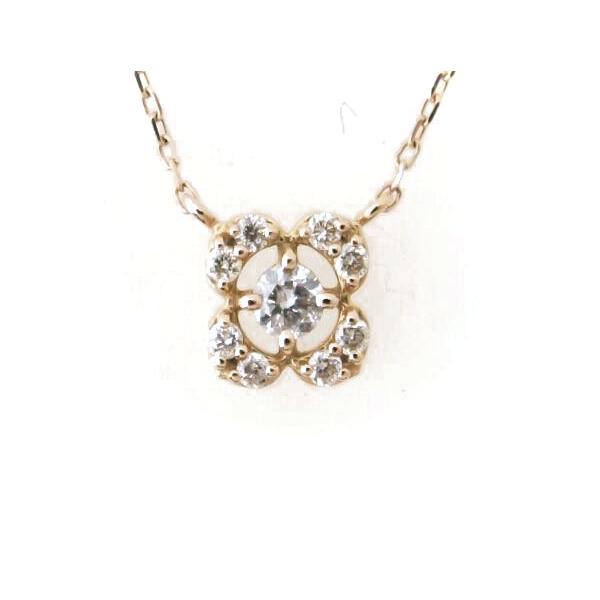 Canal 4℃ Diamond Necklace, K18 Pink Gold for Women - Preloved