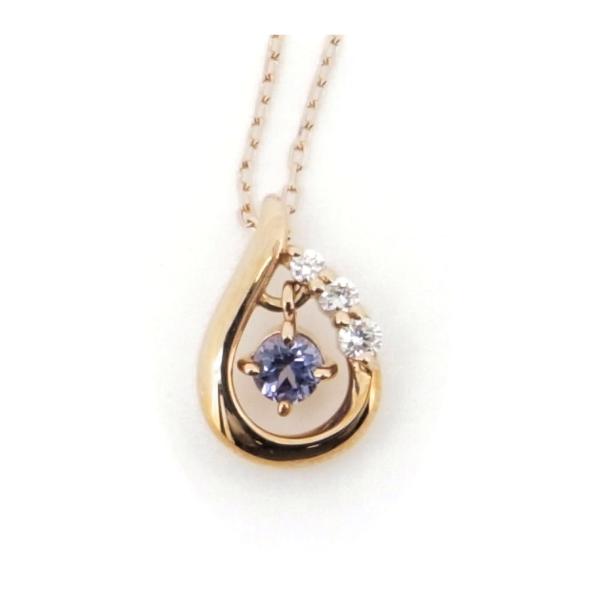 Canal 4℃ Colored Gemstone and Diamond Necklace, K18 Pink Gold for Women - Preloved 1.51631223112E11