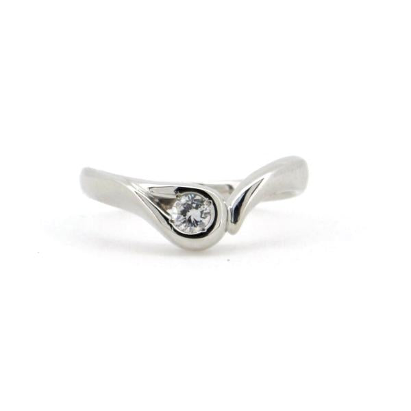 [LuxUness]  4°C Stylish Diamond Ring Size 10, Crafted in PT950 Platinum for Ladies in Excellent condition