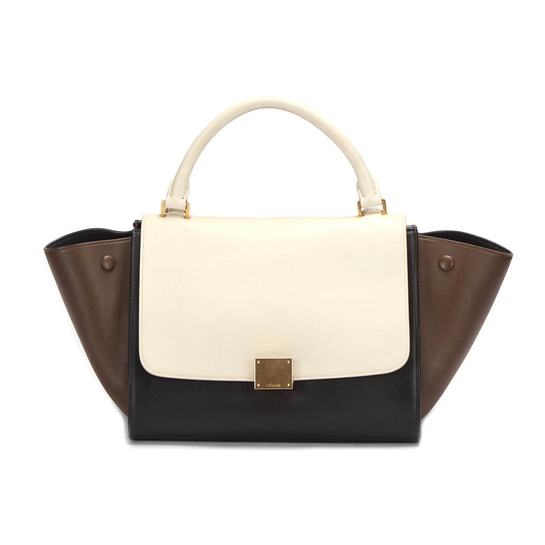 Trapeze Leather Shoulder Bag