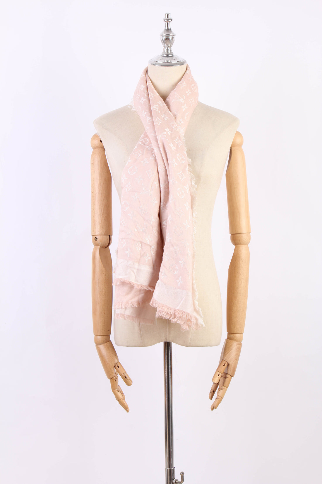 Monogram Denim Silk and Wool Scarf M72046