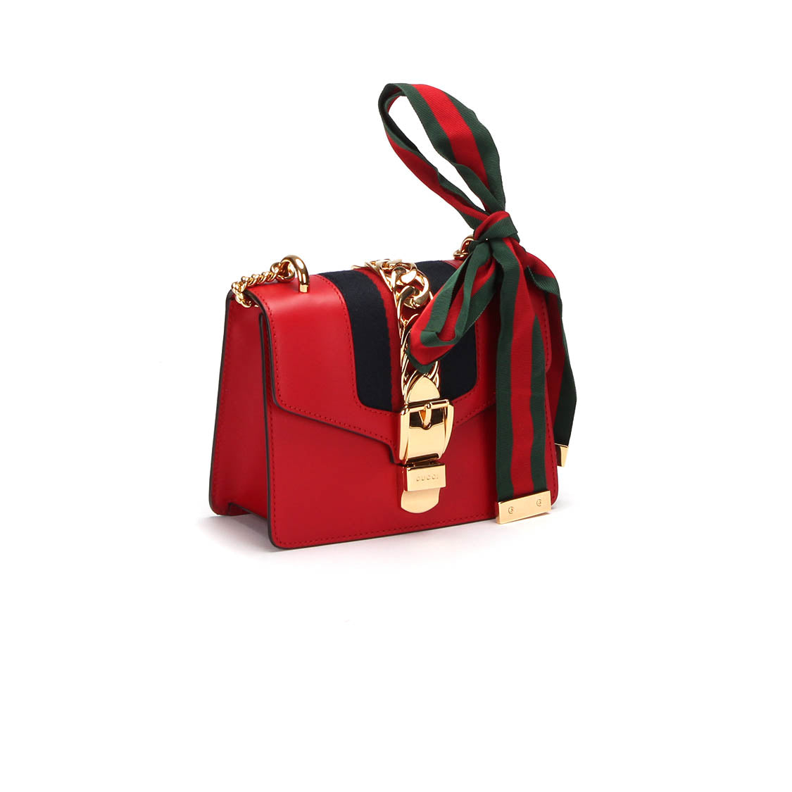 Leather Sylvie Mini Chain Bag 431666