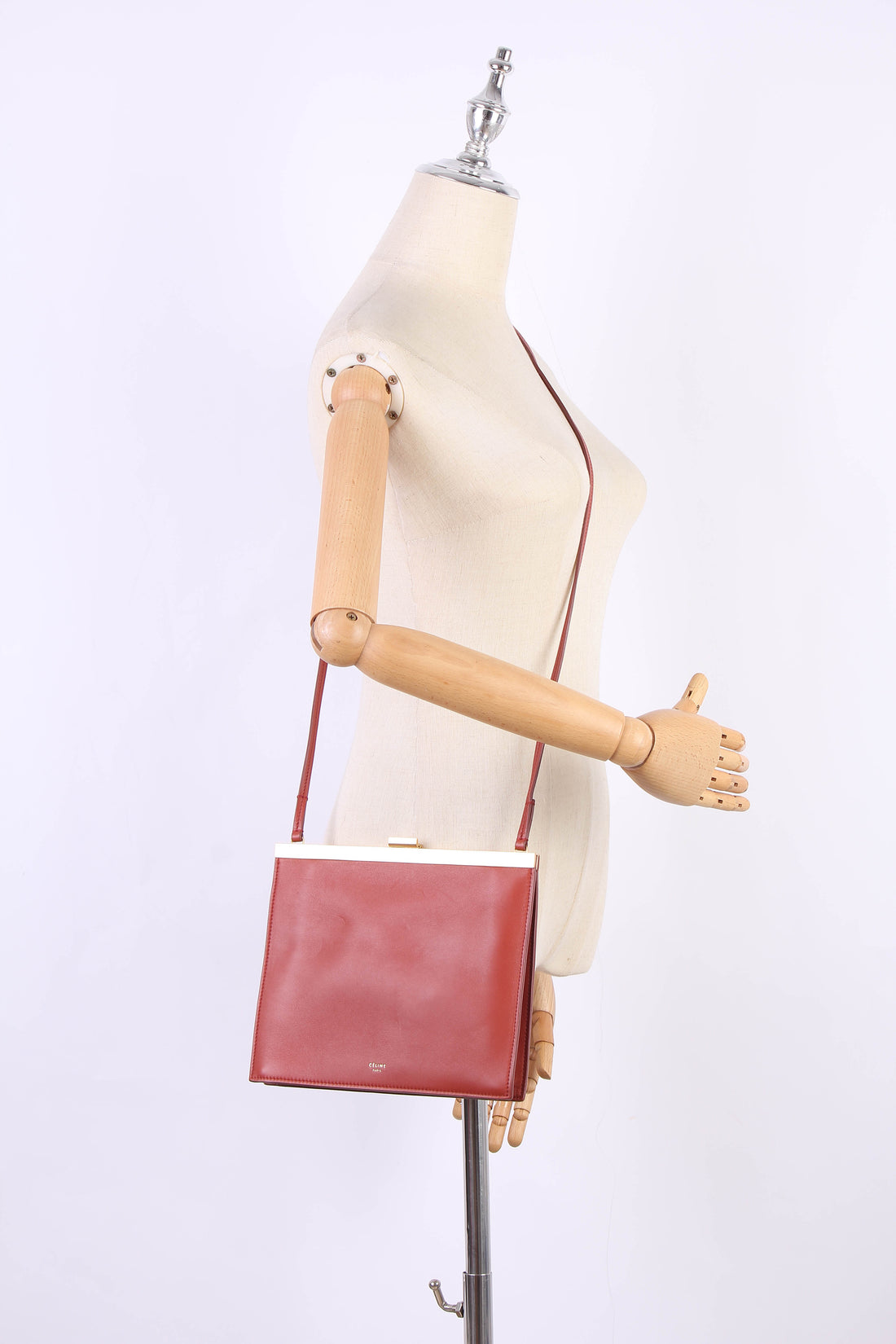 Mini Clasp Leather Crossbody Bag