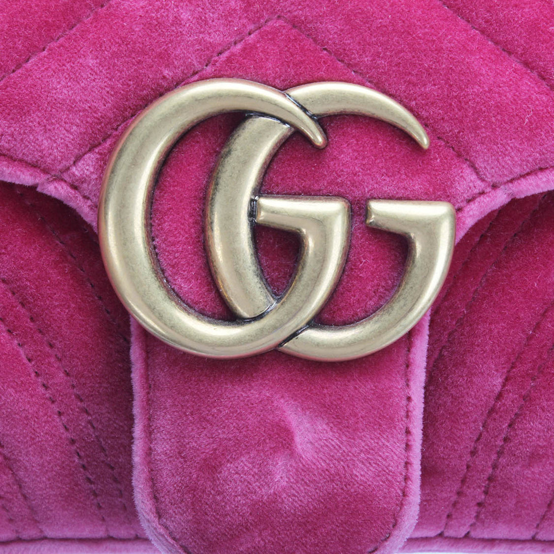 Small GG Marmont Velvet Shoulder Bag 443497