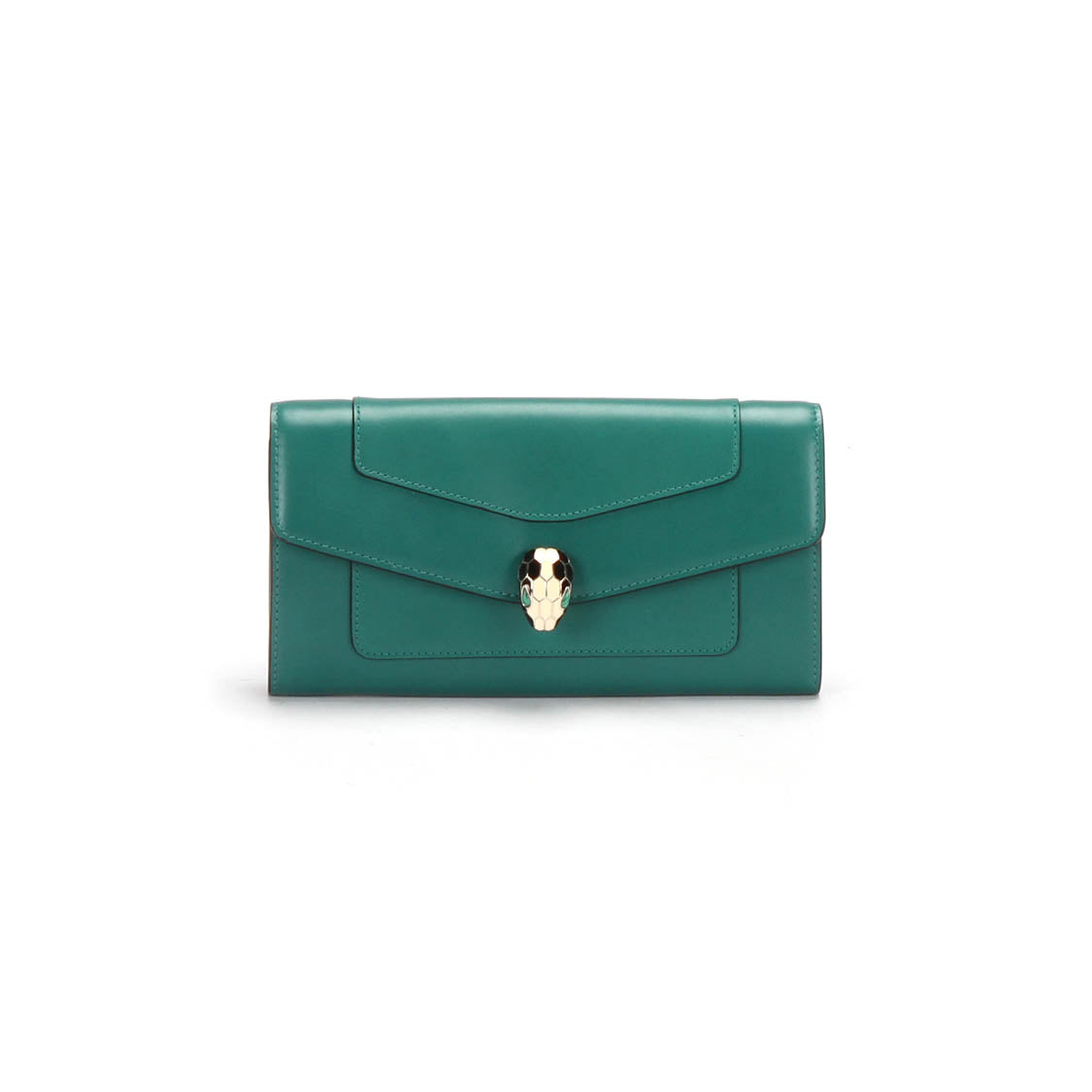 Serpenti Forever Leather Long Wallet