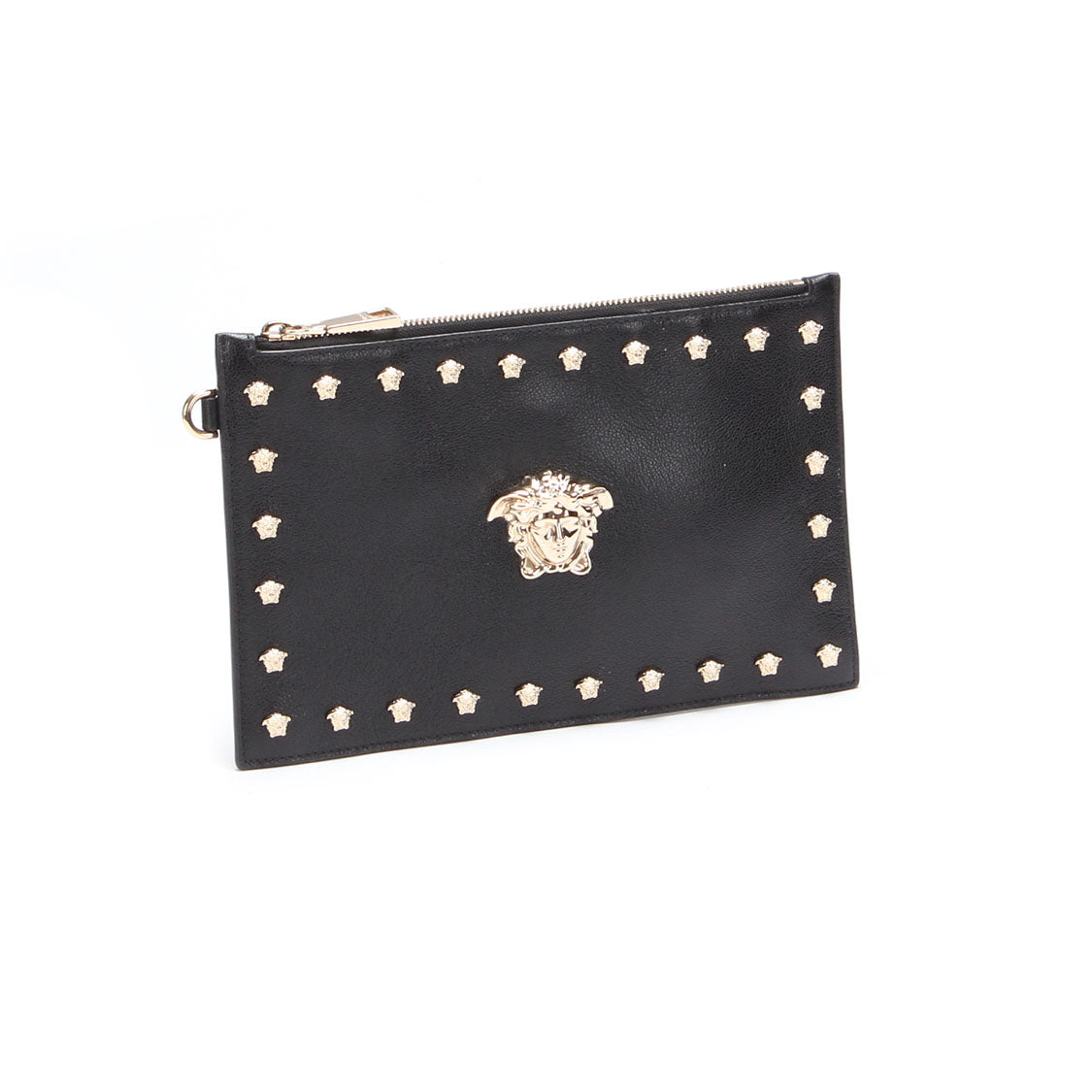 Leather Studded Clutch