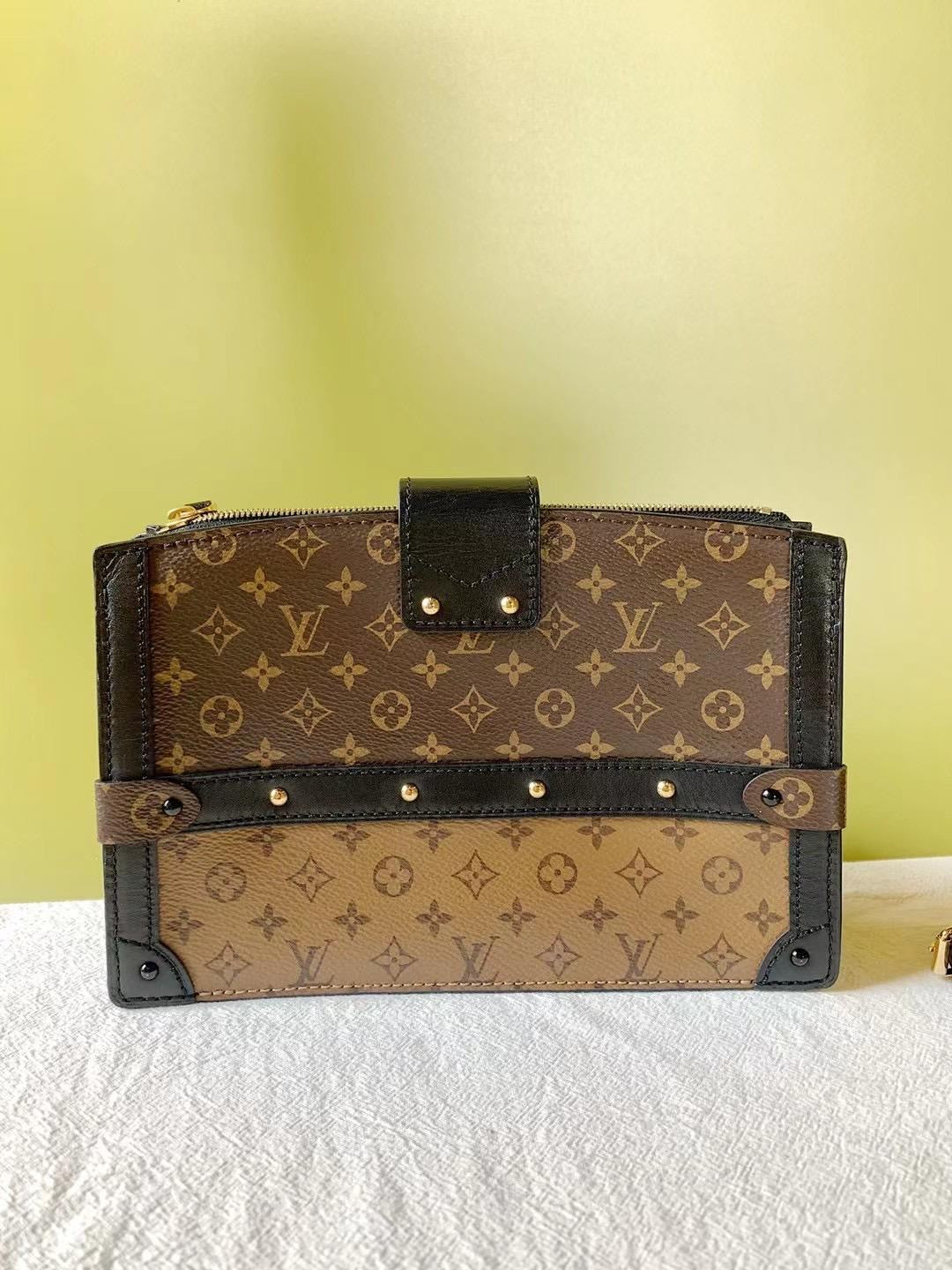 Louis Vuitton Trunk Clutch Monogram Reverse Bag