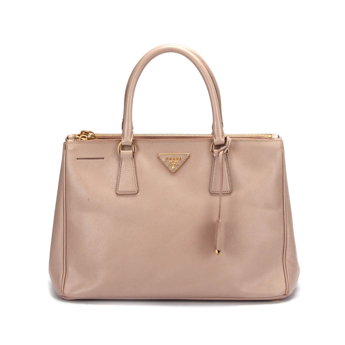 Saffiano Double Zip Galleria Tote Bag